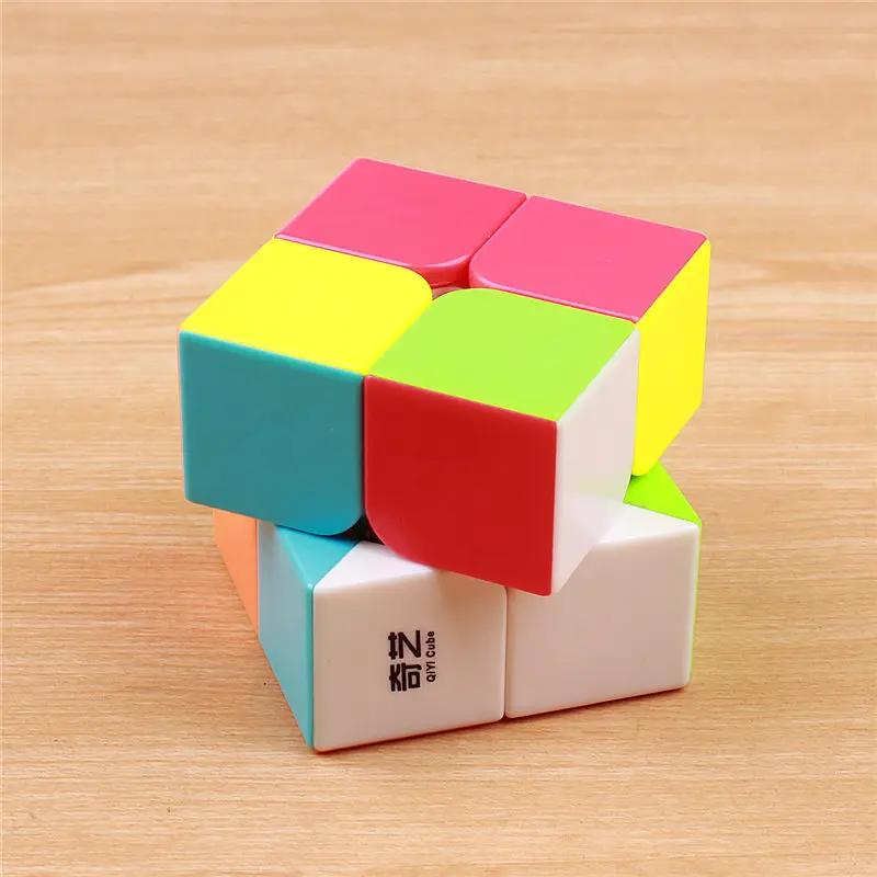 QIYI QIDI 2X2X2 Magic Скорость CUBE карман липкие головоломки Профессиональный Кубик Рубика