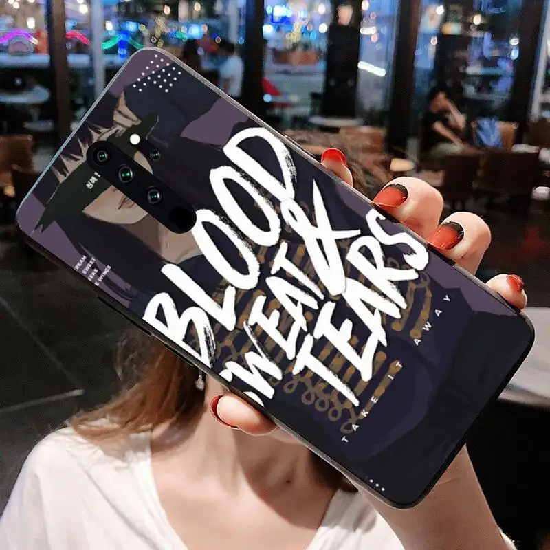 Pepakomi Bts идеальный мягкий черный чехол для телефона Redmi Note 9 8T 8A 7 6 6A Go Pro Max K20