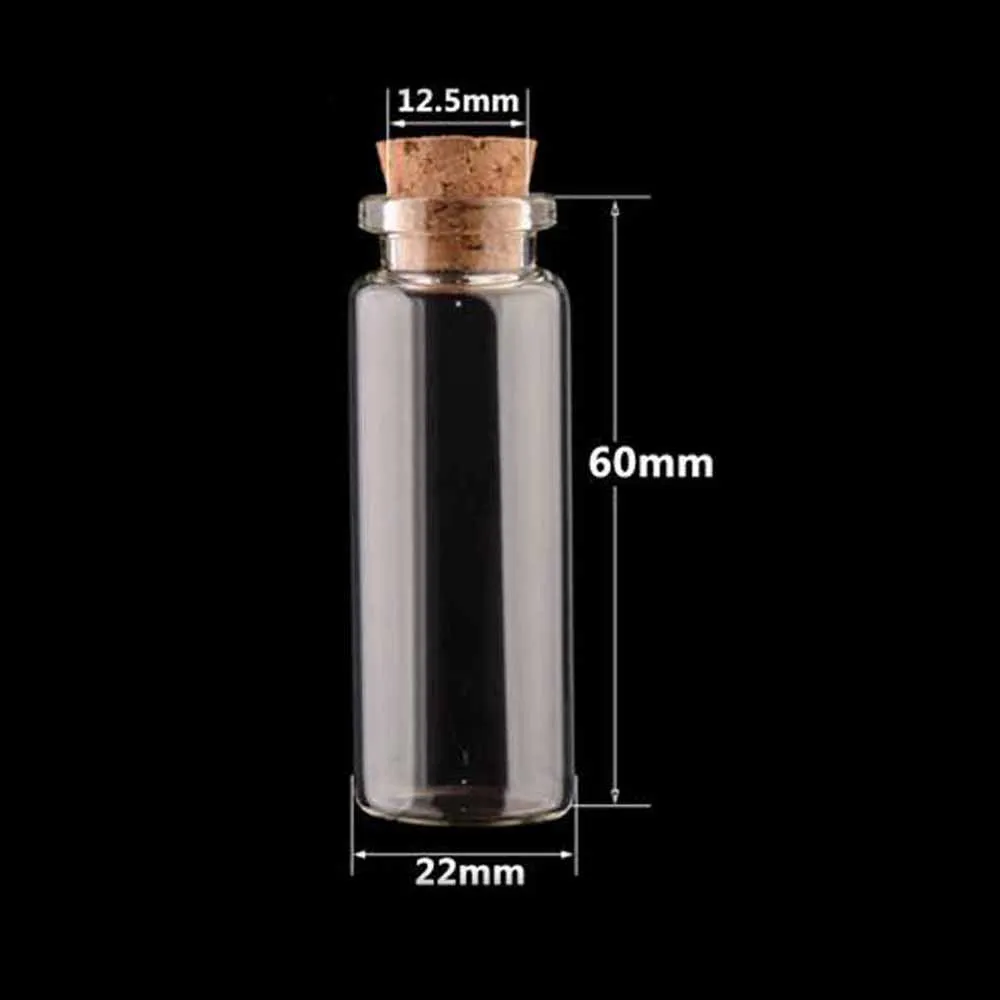 Желая бутылка стеклянная дрифтерная банки для украшения DIY контейнеры Мини