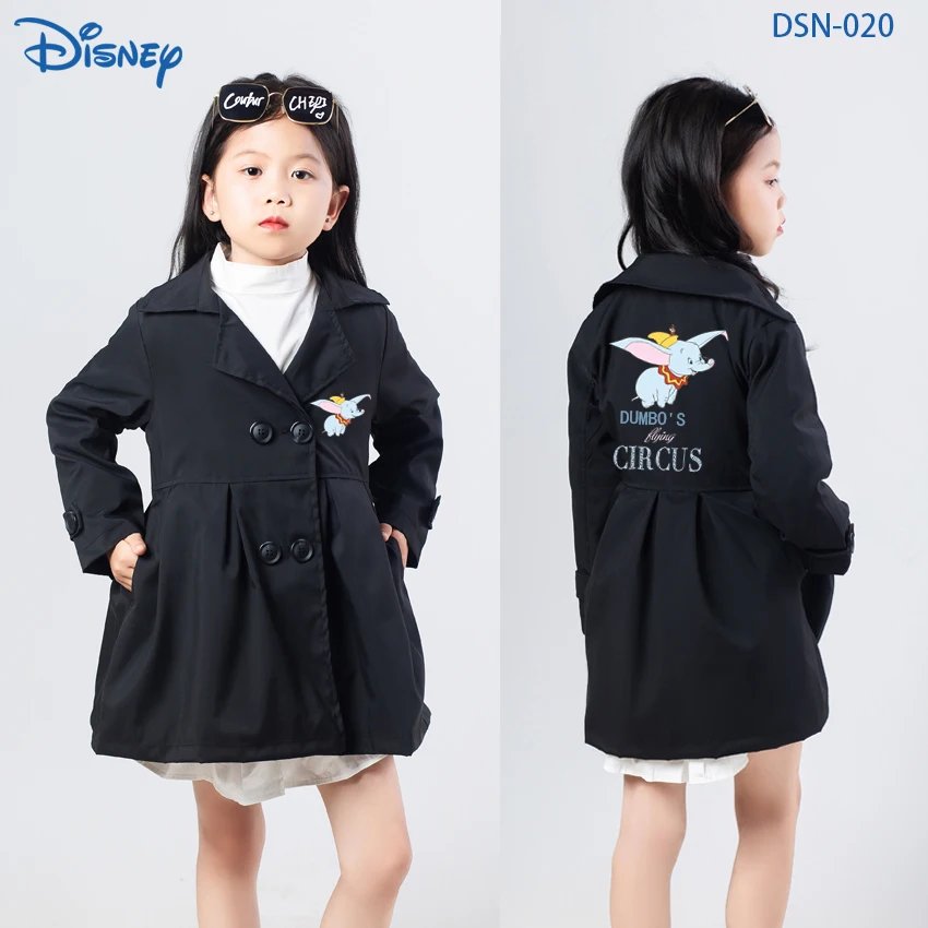 

Disney Dumbo Cartoon Printed Children's Outerwear Kids Designer Clothes Girls Coat Jacket Toddler Jackets Cardigan Coat