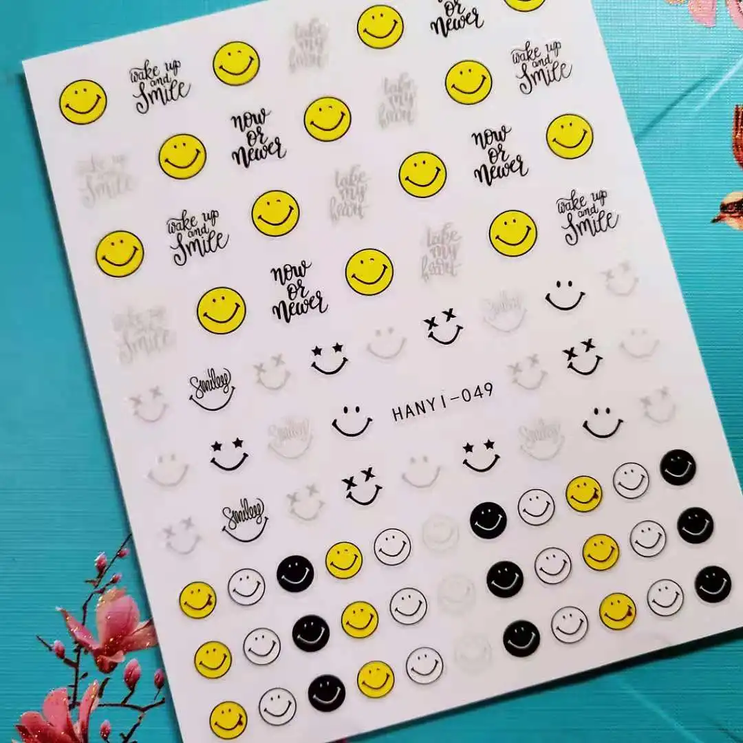 

3D Nail Sticker Decals Fashion Cartoons Nail Art Decorations Stickers Sliders Manicure Accessories Nails Decoraciones