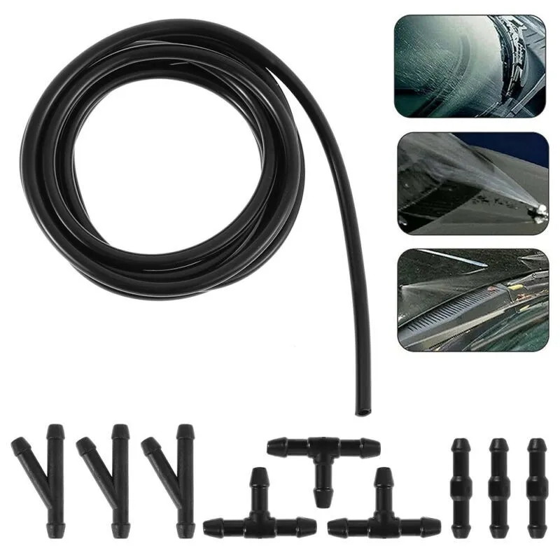 

Jet Tube Windshield Washer Hose Pipe Joints 500cm Accessories Connector