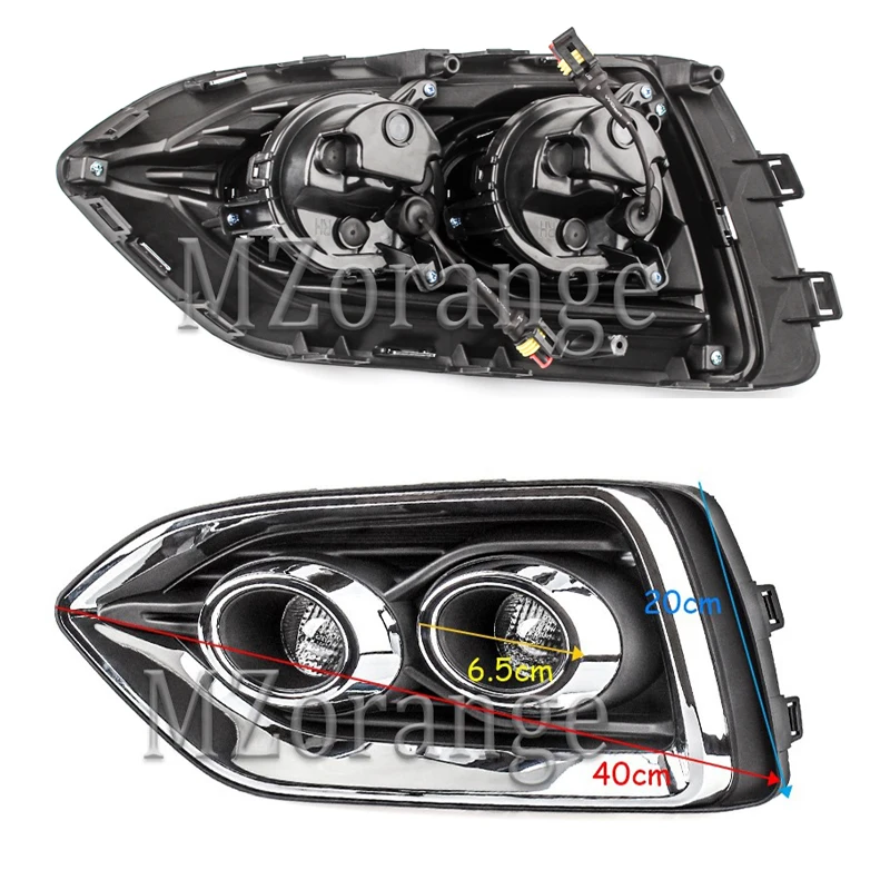 MZORANGE дневные фары, аксессуары для автомобиля для hyundai Verna Accent Solaris DRL Дневной ходовой светильник для вождения передние противотуманные фары