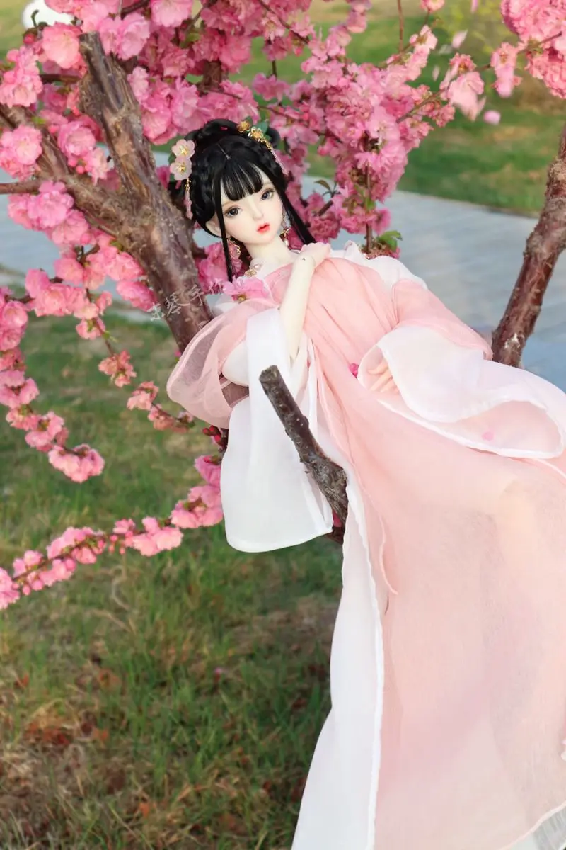 1/4 1/3 BJD аксессуары для куклы Китайский древний китайский костюм ханфу одежда