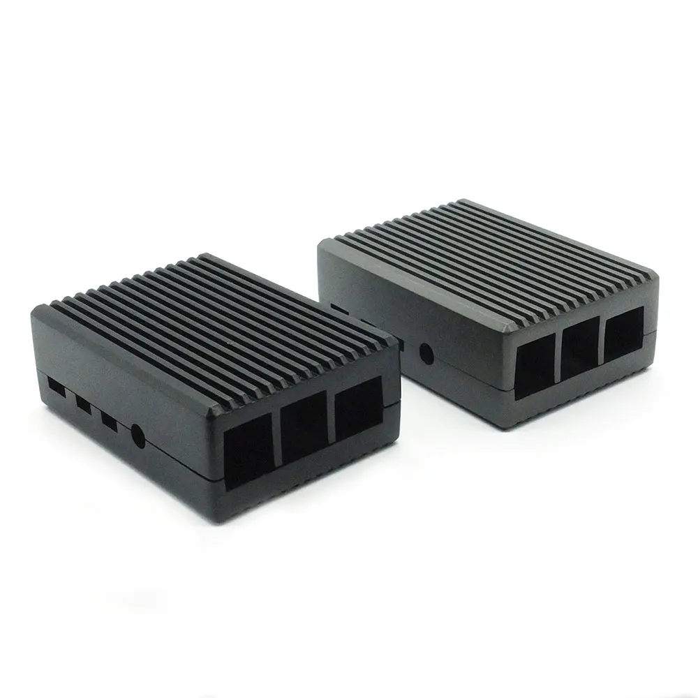 Raspberry Pi 4 Модель B черный темно серый чехол из алюминиевого сплава корпус