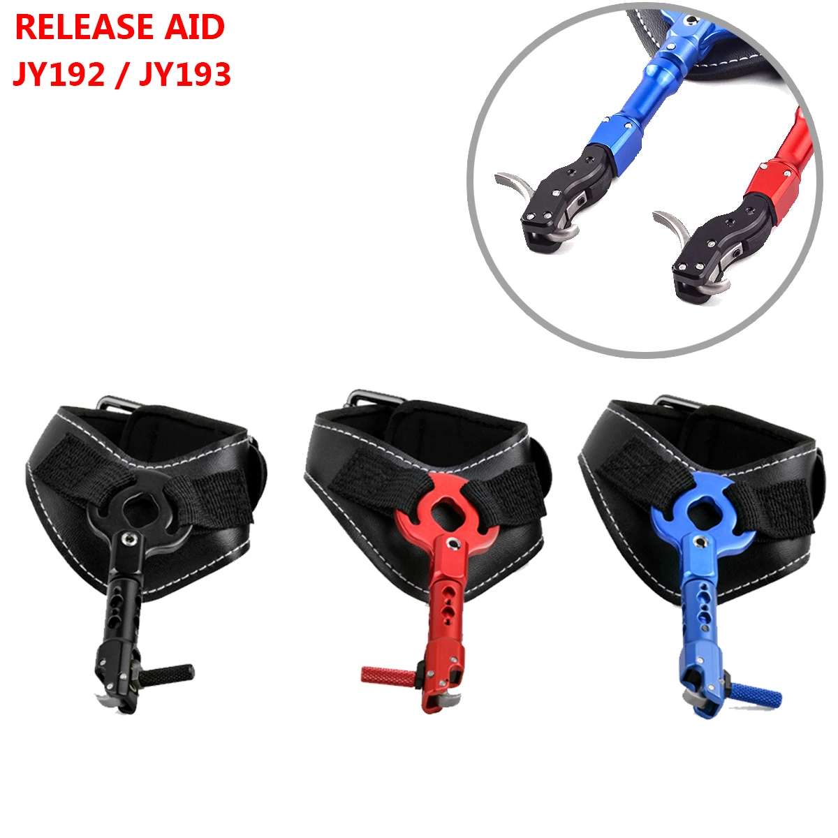 

JY192 Compound Bow Release Aid Strap 3 Colors for Archery Shooting Wristband Hunting Accessories