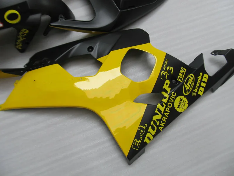 Набор обтекателей мотоцикла для GSXR600 750 K4 04 05 GSXR 600 GSXR750 2004 2005 ABS Желтый матовый