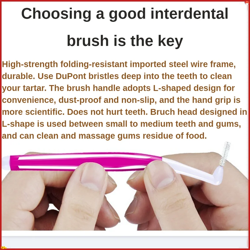 

10-30pcs L-type Dental Floss Toothpick Tooth Stick Interdental Cleaning Brush Oral Hygiene Tooth Guard Tool Gap Brush Dental