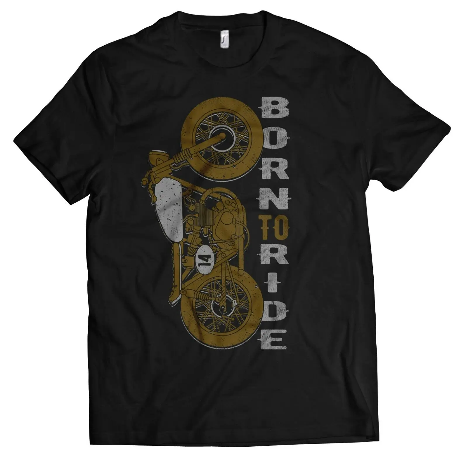 

T-Shirt Biker " Born to Ride - Motorcycle Chopper Old School Screw Men's