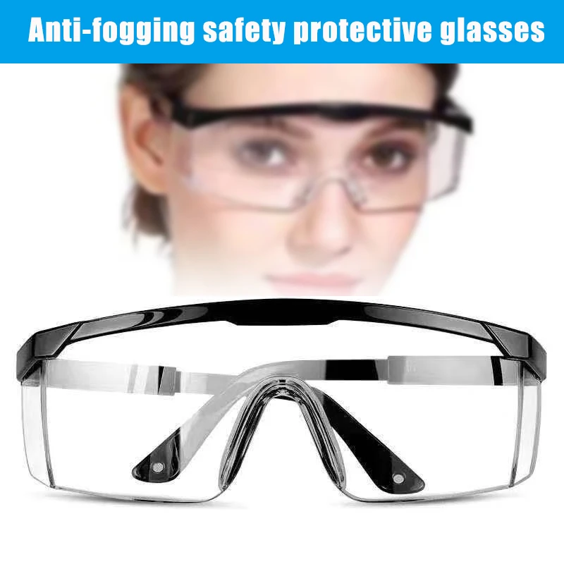 

Anti-spitting Goggles Transparent Adjustable Anti-splash Anti-sand Protective Glasses QJY99
