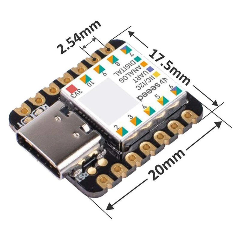 

Seeeduino XIAO the Smallest Arduino Microcontroller Based on SAMD21,with Rich Interfaces, for Arduino IDE Compatible