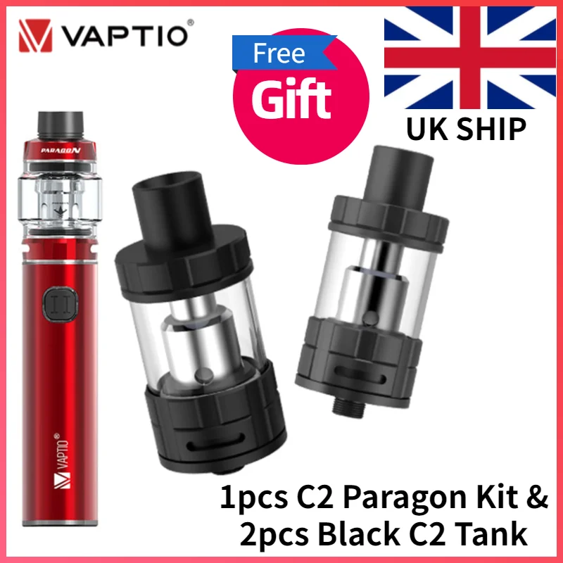 Электронная сигарета Vaptio C2 Paragon электронная 100 Вт бак 8 мл атомайзер CII 2 мл|Системы