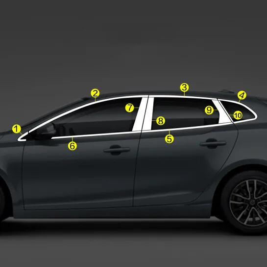 Полное окно средний столб литья подоконник хромированная Накладка для стайлинга