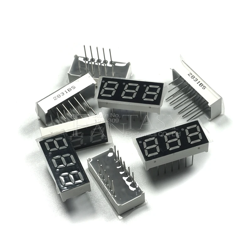 Цифровой трубчатый сегмент 5 шт. 0 28 дюйма общий анод 3 битная цифровая трубка