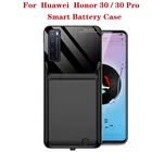 6000 мАч батарея зарядное устройство чехол для Huawei Honor 30 Pro внешний Дополнительный внешний аккумулятор для зарядки аккумулятора чехол для Huawei Честь 30 Чехол для аккумулятора