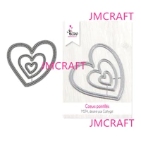 jmcraft three love hearts of different sizes metal cutting die for scrapbooking practice hands on diy album card handmade tool