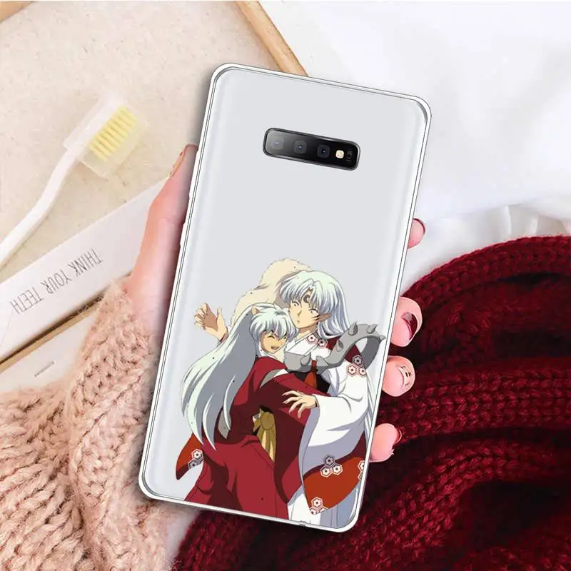 

Anime Inuyasha funny cute aesthetic Phone Case Transparent For Samsung Galaxy A 71 21s S note 8 9 10 plus 20 ultra