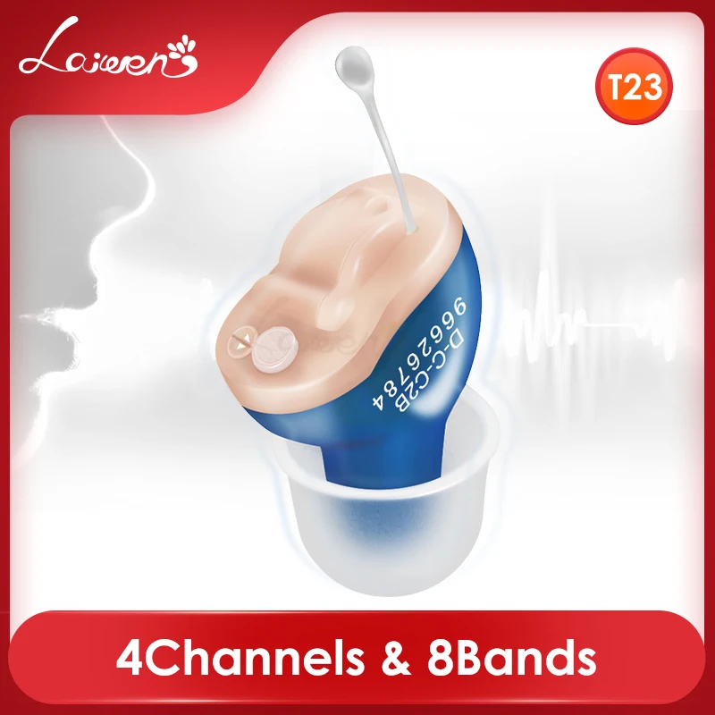 T23 CIC цифровой 4 канала 8 полос слуховой аппарат Китай дешевые мини невидимые Слуховые аппараты Ухо Усилитель звука для eldly