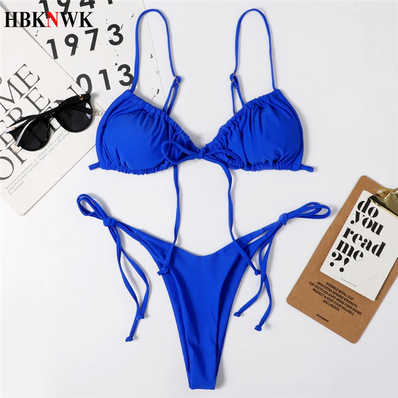 

Sexy Lace Thong Bikinis Set Push Up Swimsuits Women's 2021 Summer New Beach Biquinis Bathing Suit Female Two-Piece Brazil Bikini