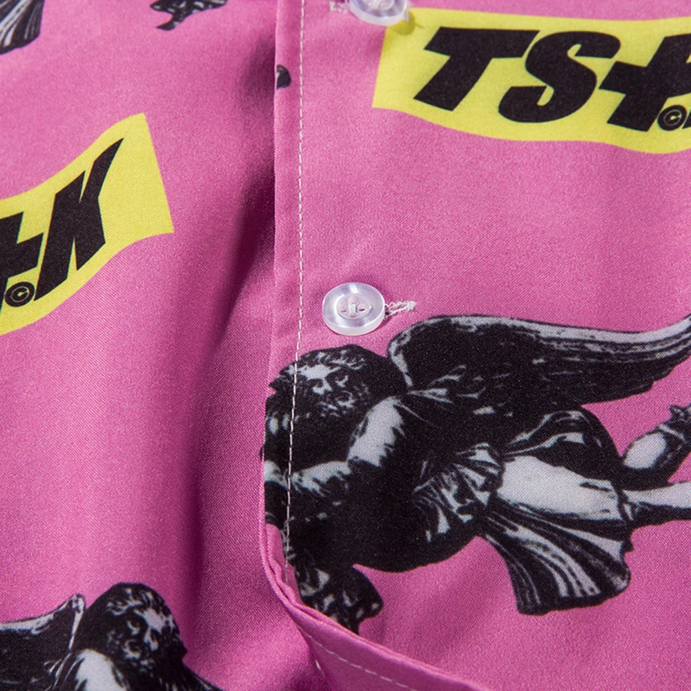 2019 Мужская рубашка с принтом высококачественная одежда мужские Гавайские летние