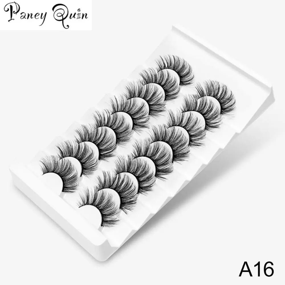 

8pairs/Set 3D Mink Lashes Natural False Eyelashes Dramatic Volume Fake Lashes Makeup Eyelash Extension Silk Eyelashes Wholesale