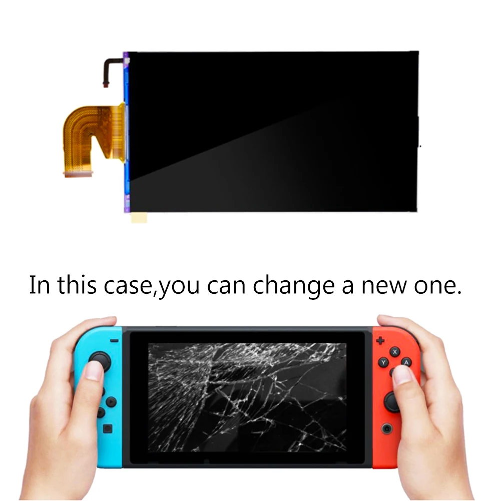 

Game Console Display 6.2 Inch LCD Screen Replacement Complete Assembly + Tempered Glass Suitable For Nintend Switch NS Console