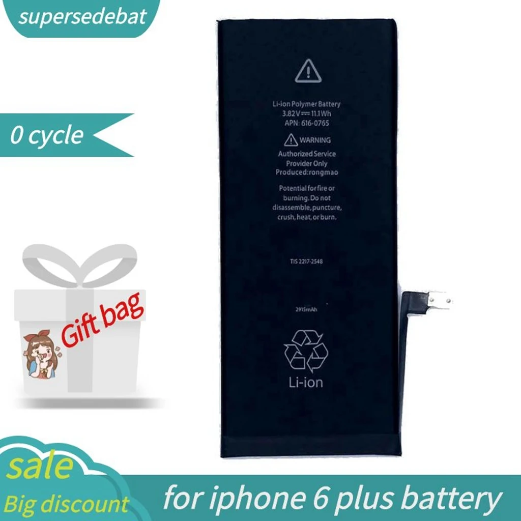 

2915mah Bateria for iphone 6 plus Black Batteries Rechargeable Batteries for iphone 6 plus Battery for iphone 6plus Baterie