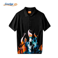 covrlge mens poloshirts new casual versatile national tide couple comfortable floral print daily fashion clothing mtp155