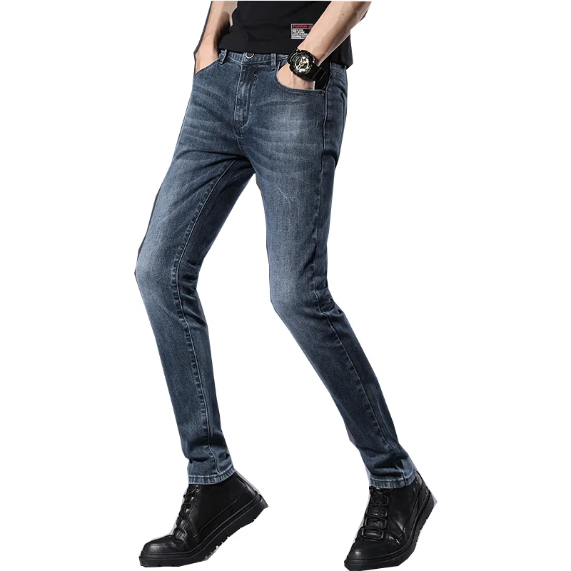 Men's jeans Fashion casual stretch jeans Slim fit youth 2021 Spring and Autumn