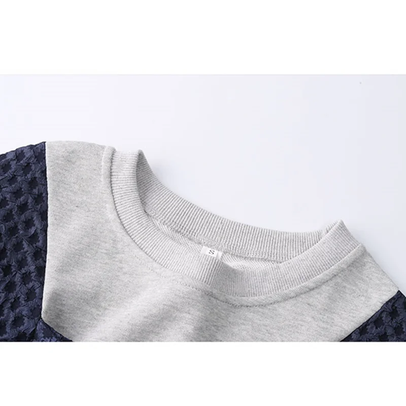 Women Sweatshirt 2021 Autumn Streetwear Patchwork Korean Fashion Baggy Clothes for Teens Sense of Design Vintage TOPs | Женская одежда