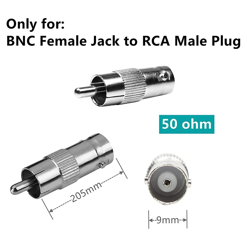 

50 упаковок BNC Женский Джек RCA штекер, адаптер прямой разъем для CCTV камеры безопасности CNIM горячей