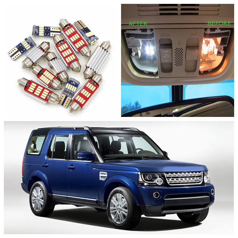 14 автомобильный внутренний светильник для Land Rover LR4 2010 2011 2012 2013 2014 2016 купольный