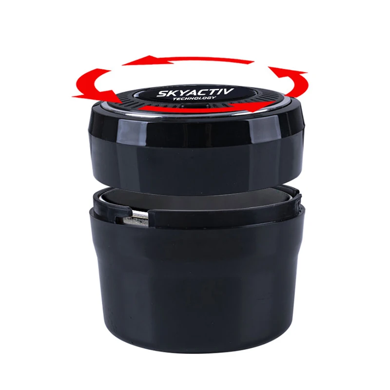 Car accessories ashtray Button open style LED Stainless For mazda CX 2 3 5 6 CX7 GH MX5 GG BK cx5 Accessories |