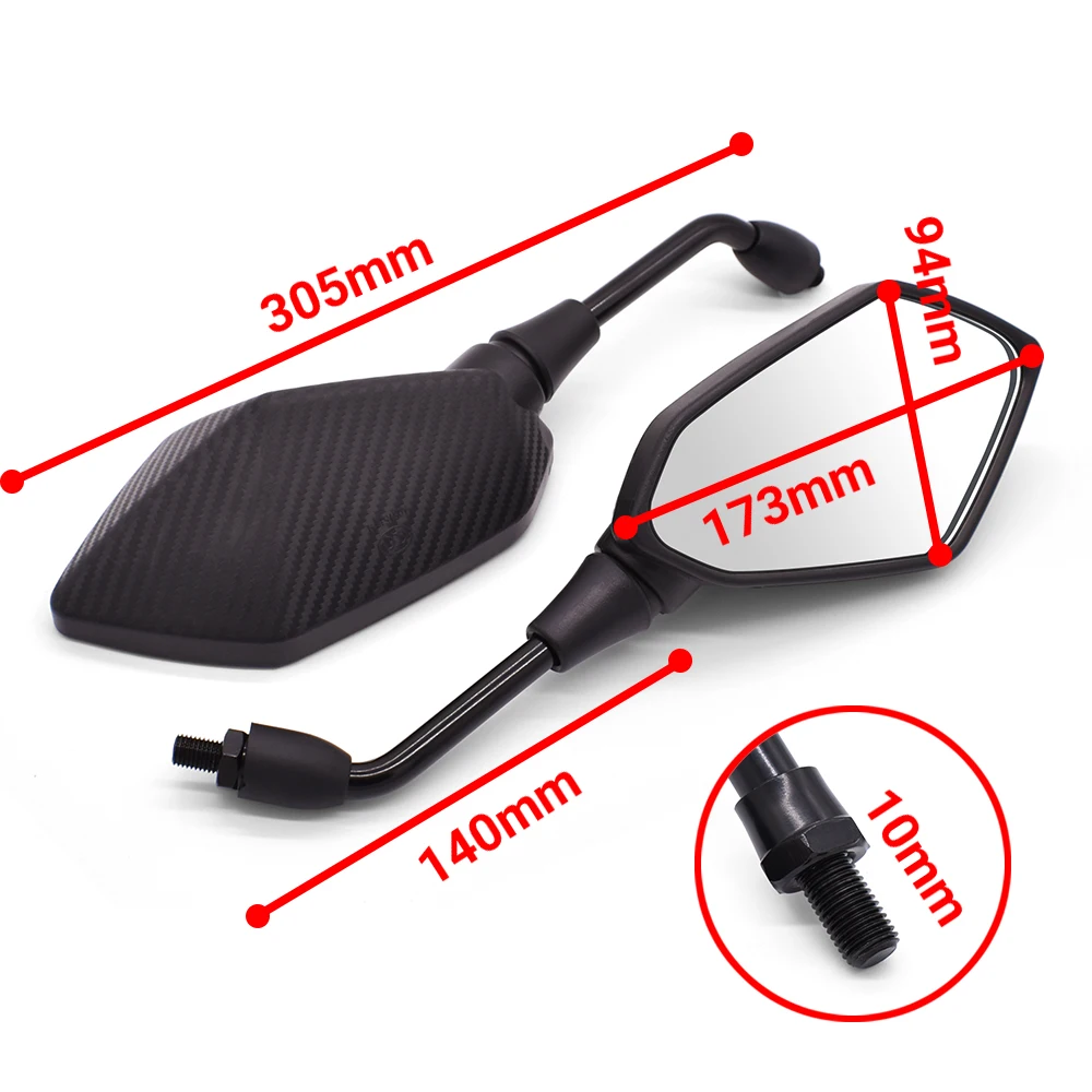 Зеркало заднего вида для мотоцикла 1 пара yamaha tmax 500 tmax500 t max TMAX 530 2001-2020 10 мм 8 |