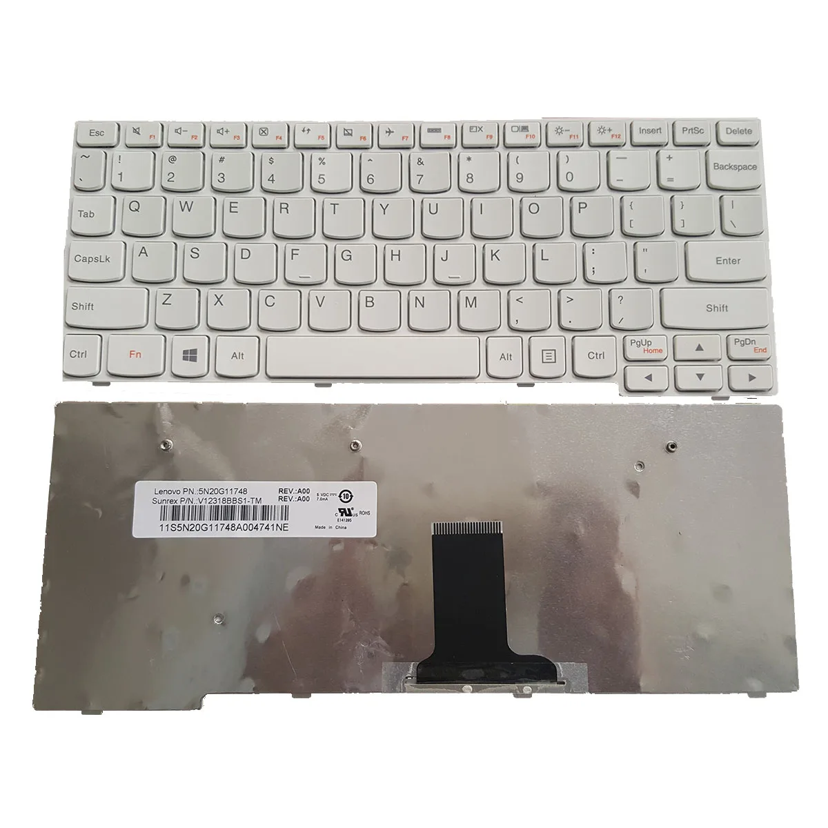 

Новая клавиатура US для LENOVO IdeaPad E10-30 белая клавиатура для ноутбука