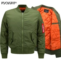 2020 fallwinter plus size mens casual jacket stand up collar flight jacket loose padded bomber cotton jacket 8xl