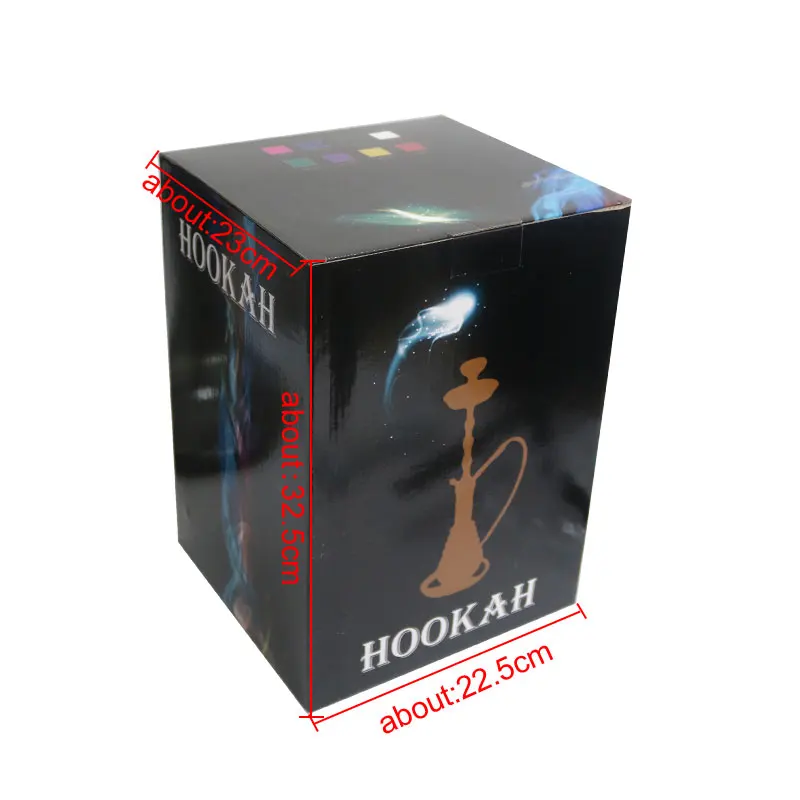 

High Quality Aluminum Alloy Hookah Glass Bottle Hookah Shisha Set With Ceramic Bowl Silicone Hose Narguile Chicha Accessories