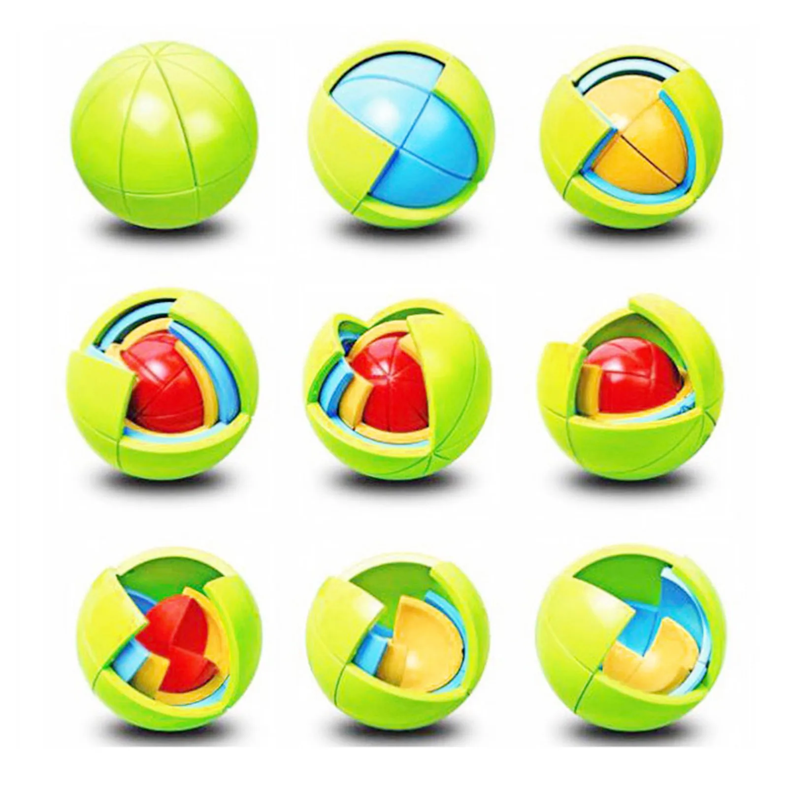 3d Интеллектуальный пазл-шар научная развивающая игрушка обучающая логика