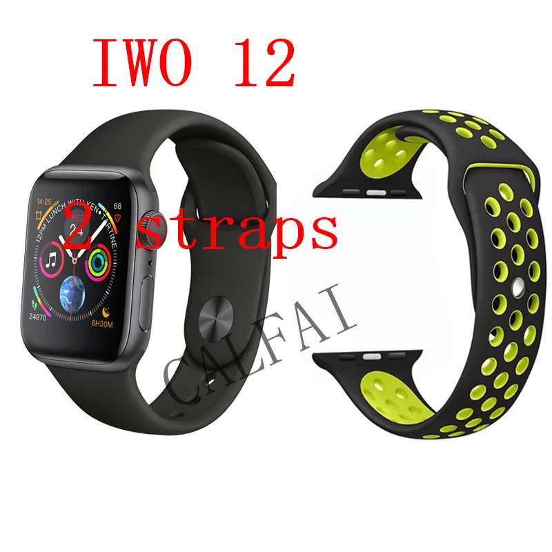 Часы 5 IWO 12 Bluetooth умные часы 1:1 умные часы 40 мм 44 мм чехол для Apple iOS Android телефон сердечного ритма PK IWO 11 - Цвет: Розовый