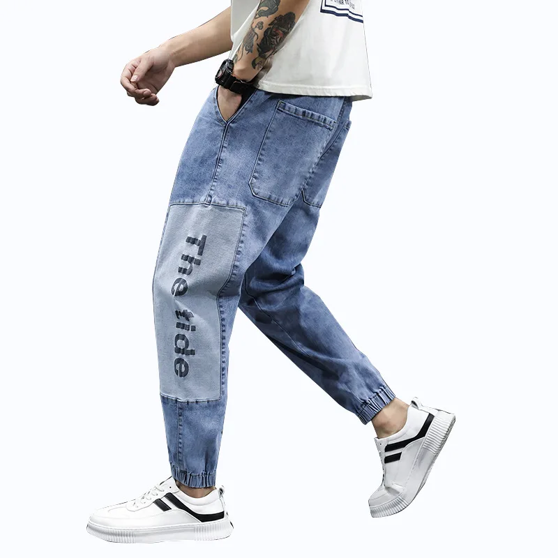 

High quality Fashion Men's Cargo pants Hip Hop Trend Streetwear Jogging Pants Men Casual Elastic Waist Men Clothing Trousers