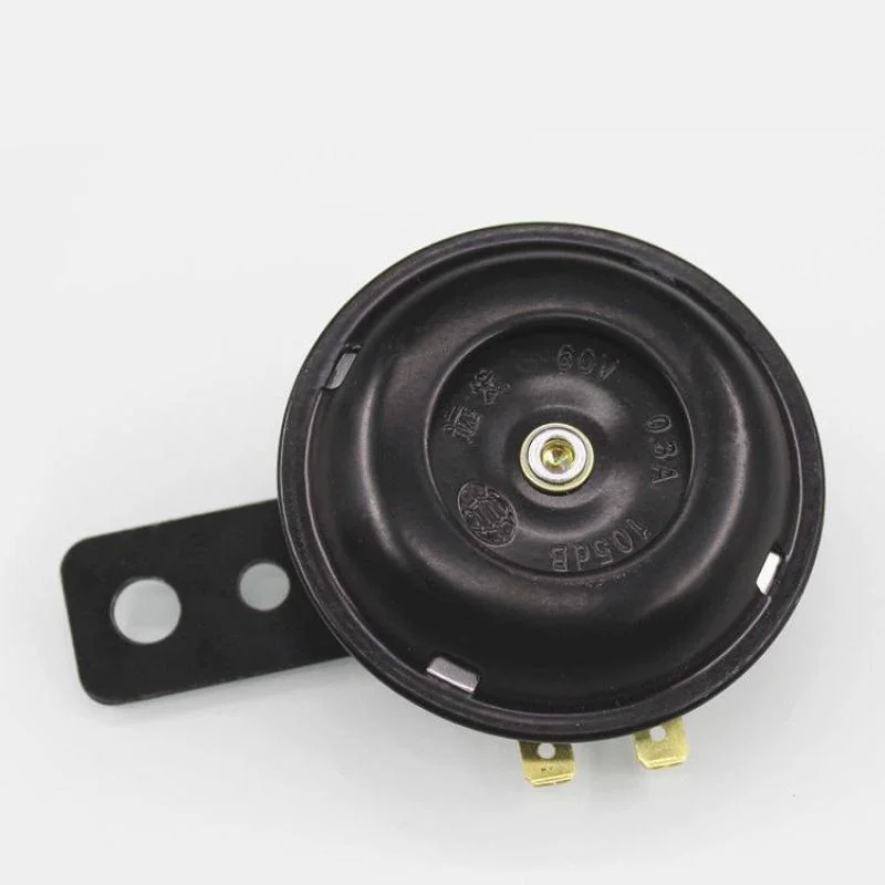 

Round speaker high volume electric horn suitable for bicycle scooter 12V 105dB universal motorcycle electric horn kit waterproof