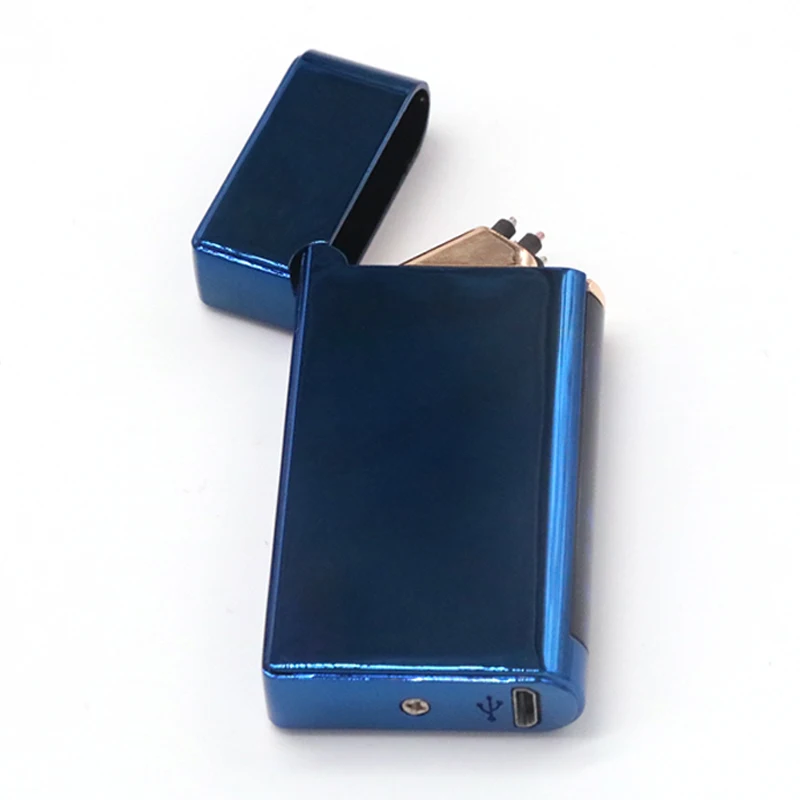 Электронная зажигалка двойной дуги плазмы USB перезаряжаемая сигарета беспламенный Smok Открытый выживания ветрозащитный импульсный сигары Ligther