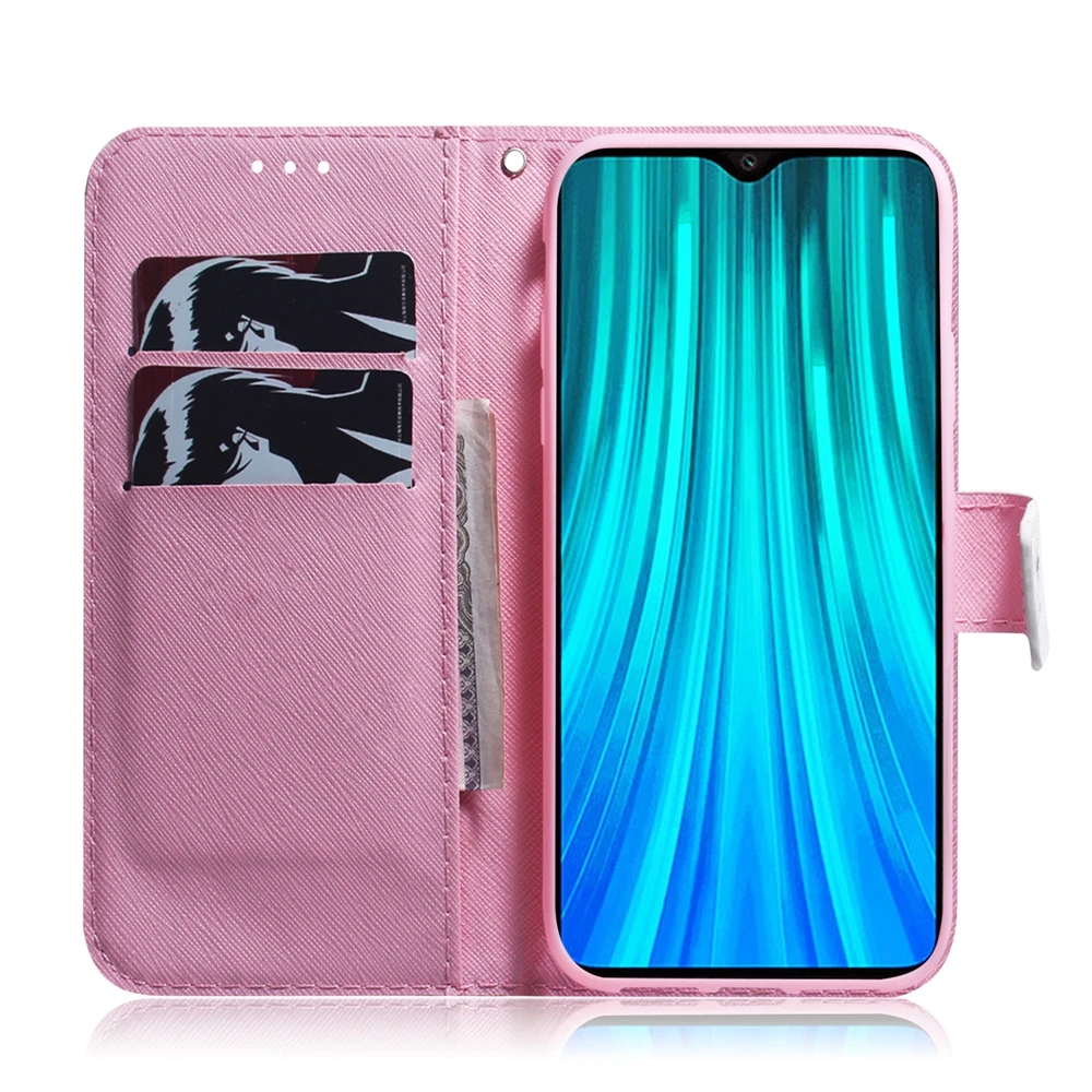 Кожаный чехол Xiaomi Redmi Note 8 Pro, чехол для Etui Redmi Note 8, флип-чехол, Роскошный кошелек с животными, чехол на магните для телефона, Fundas