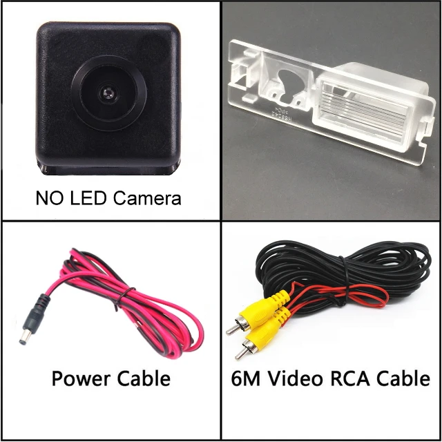 NO LED Для fiat brava/Ritmo/Bravo 2007~ заднего вида резервирование камеры заднего хода Камера автомобильная парковочная камера с зарядовой связью Ночное видение - Название цвета: NO LED
