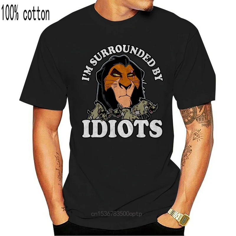 

New Lion King Scar Surrounded By Hyenas Mens Graphic T Shirt