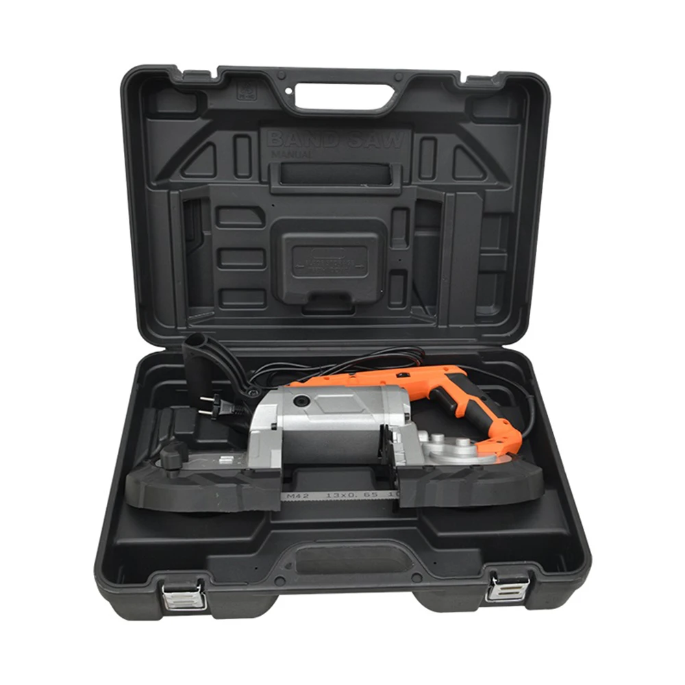 

LIVTER mini portable handhold horizontal band saw machine for cutting metal wood plastic