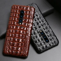 genuine leather phone case for oneplus nord 8 pro 7 pro 7t pro 9 9t 5 5t 3 3t crocodile back texture back cover cowhide funda