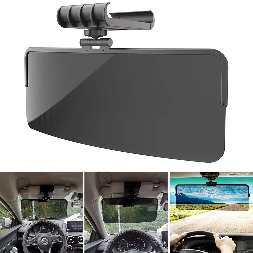 

Car Sun Visor Goggle Polarized Car Sunshade Adjustable Swivel Attachment Anti Glare Clear Vision Clear Driving Mirror