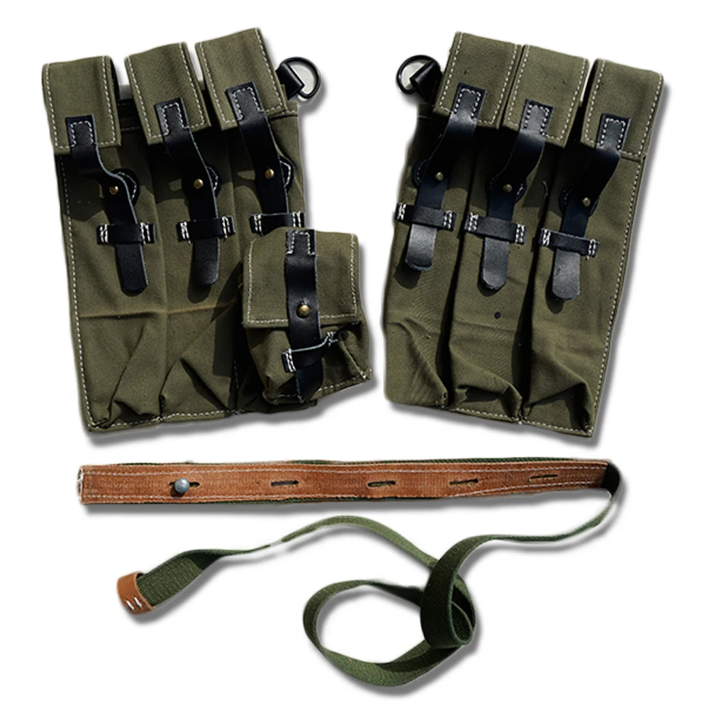 

World War II German P38/P40 magazine bag ammunition bag outdoor canvas