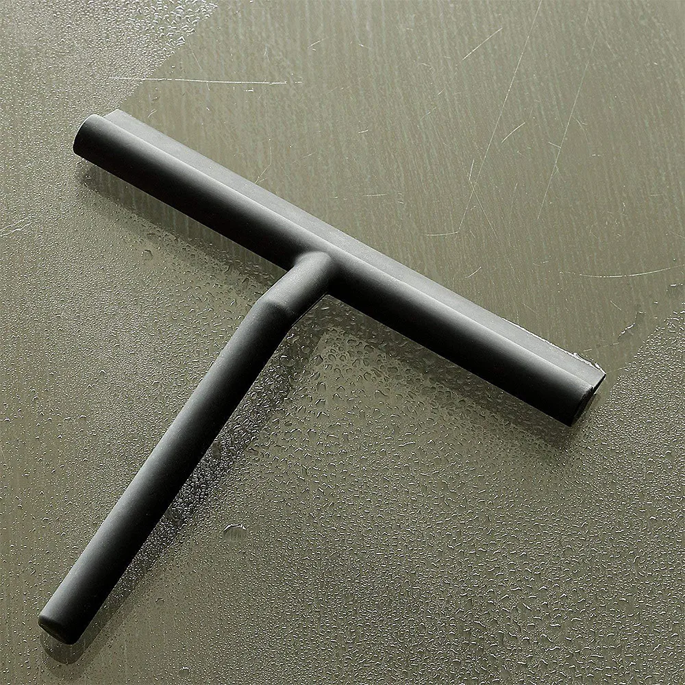 

Window Washing Brush Shower Squeegee Cleaner Glass Wiper Scraper With Silicone Holder For Bathroom Mirror Glass Cleaning Scraper